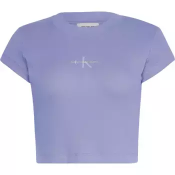 Футболка с коротким рукавом Calvin Klein Jeans Monogram Baby, фиолетовый