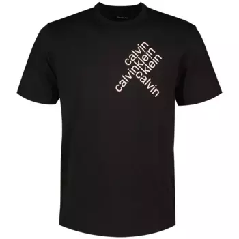 Футболка с коротким рукавом Calvin Klein Jeans Graphic World, черный