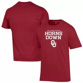 Футболка с коротким рукавом Champion Oklahoma Sooners, малиновый