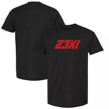 Футболка с коротким рукавом Checkered Flag Sports 23Xi Racing, черный