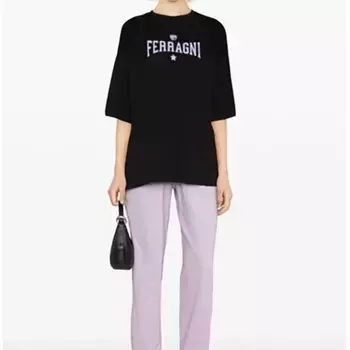 Футболка с коротким рукавом Chiara Ferragni 75CBHT04, черный