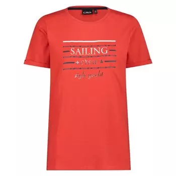 Футболка с коротким рукавом CMP 32D8376, красный