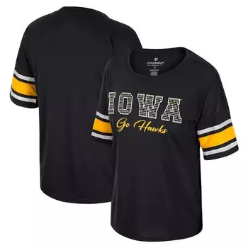 Футболка с коротким рукавом Colosseum Iowa Hawkeyes, черный
