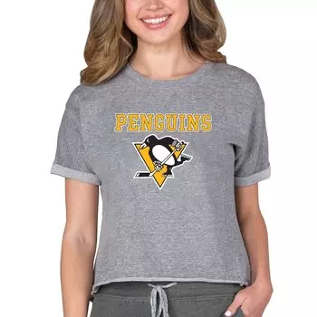 Футболка с коротким рукавом Concepts Sport Pittsburgh Penguins, серый
