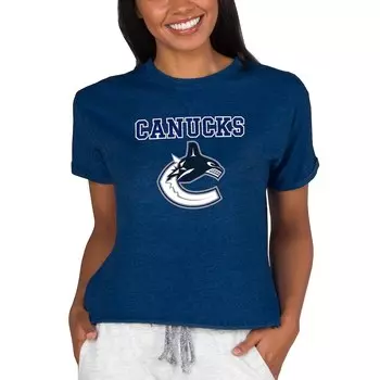 Футболка с коротким рукавом Concepts Sport Vancouver Canucks, нави