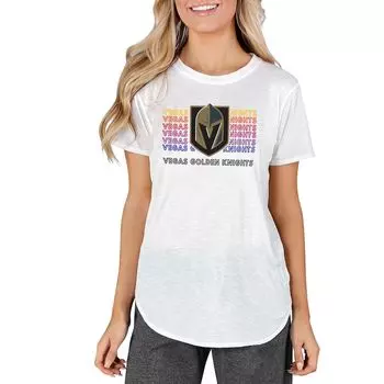 Футболка с коротким рукавом Concepts Sport Vegas Golden Knights, белый