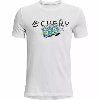 Футболка с коротким рукавом Curry Trolly Boy UNDER ARMOUR, цвет blanco