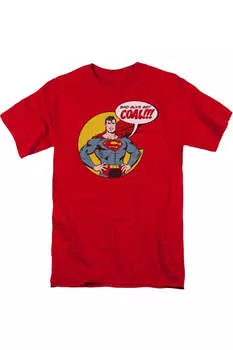 Футболка с коротким рукавом DC Comics Coal для взрослых Gildan, красный