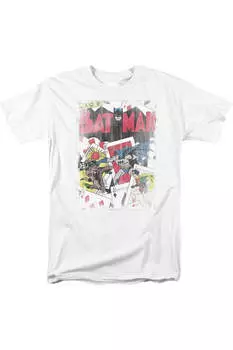 Футболка с коротким рукавом DC Comics Number 11 для взрослых с эффектом потертости Gildan, белый