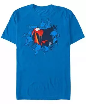 Футболка с коротким рукавом Disney Men's Mulan Oh Mushu Fifth Sun, синий