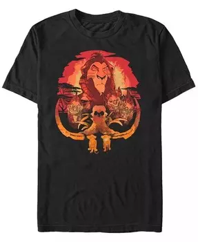 Футболка с коротким рукавом Disney Men's The Lion King Treacherous Road Ahead Fifth Sun, черный