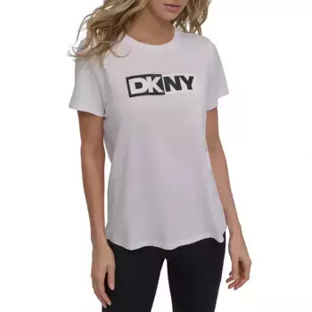 Футболка с коротким рукавом DKNY Two Tone Logo, белый