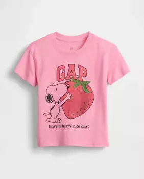 Футболка с коротким рукавом для девочек Gap, цвет Rosa