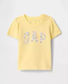 Футболка с коротким рукавом для девочек Gap, жёлтый