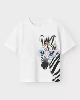 Футболка с коротким рукавом для девочек name it, белый