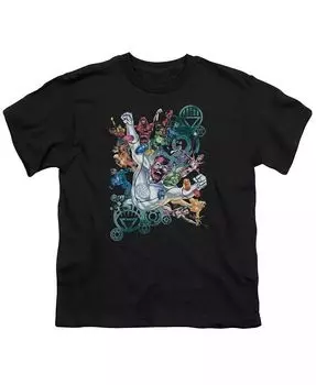 Футболка с коротким рукавом для мальчиков Lanterns Unite Green Lantern, черный