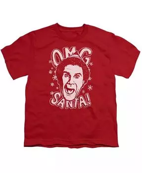 Футболка с коротким рукавом для мальчиков Omg Santa Elf, красный