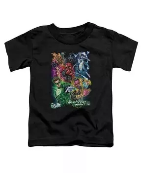 Футболка с коротким рукавом для малышей Baby-Girls Blackest Group Green Lantern, черный