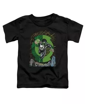 Футболка с коротким рукавом для малышей Gl 51 Cover Baby-Girls Green Lantern, черный