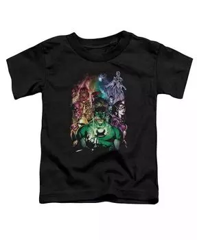 Футболка с коротким рукавом для малышей «Новые стражи» для девочек Green Lantern, черный
