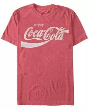 Футболка с коротким рукавом для мужчин Coca-Cola в винтажном стиле Enjoy Coca-Cola Fifth Sun, красный