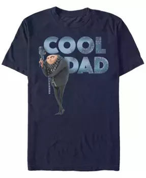 Футболка с коротким рукавом для мужчин "Minions Illumination Despicable Me Gru The Cool Dad" Fifth Sun, синий