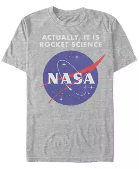 Футболка с коротким рукавом для мужчин NASA It Is Rocket Science Fifth Sun, серый