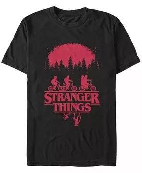 Футболка с коротким рукавом для мужчин Stranger Things Simple Poster Fifth Sun, черный