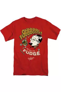 Футболка с коротким рукавом для взрослых A Christmas Story Fudge Gildan, красный