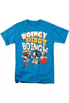 Футболка с коротким рукавом для взрослых Animaniacs Boingy Gildan, бирюзовый