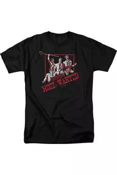 Футболка с коротким рукавом для взрослых Batman Gothams Most Wanted Gildan, черный