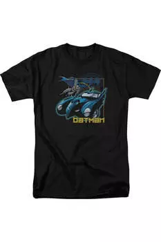 Футболка с коротким рукавом для взрослых Batman Nice Wheels Gildan, черный