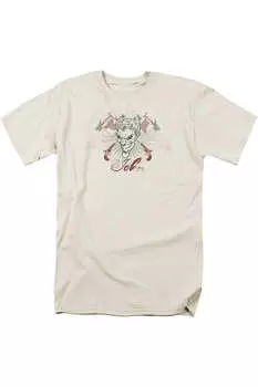 Футболка с коротким рукавом для взрослых Batman The Jokes On You Gildan, кремовый