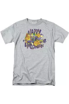 Футболка с коротким рукавом для взрослых Batman Ha Ha Halloween Gildan, цвет athletic heather