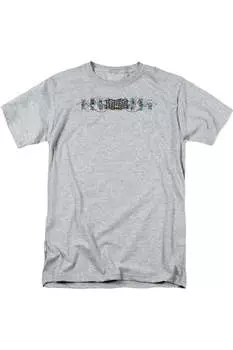 Футболка с коротким рукавом для взрослых Batman Skateboard Bats Gildan, цвет athletic heather