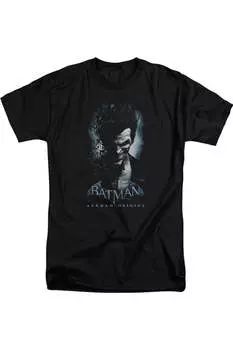 Футболка с коротким рукавом для взрослых Batman Arkham Origins Joker Gildan, черный