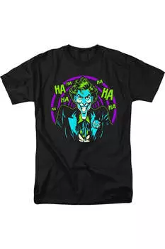 Футболка с коротким рукавом для взрослых Batman Hahaha Gildan, черный