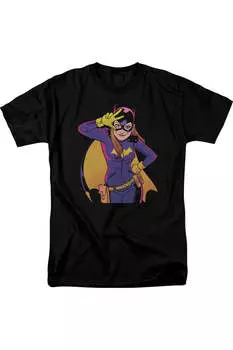 Футболка с коротким рукавом для взрослых Batman Batgirl Moves Gildan, черный