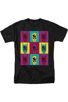 Футболка с коротким рукавом для взрослых Batman Warhol Batman Gildan, черный