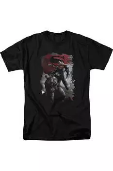 Футболка с коротким рукавом для взрослых Batman V Superman Choke Gildan, черный