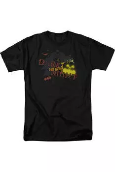 Футболка с коротким рукавом для взрослых Batman Dark And Scary Night Gildan, черный