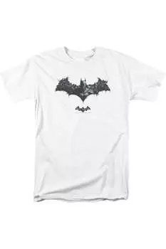 Футболка с коротким рукавом для взрослых Batman Arkham Origins Bat Of Enemies Gildan, белый