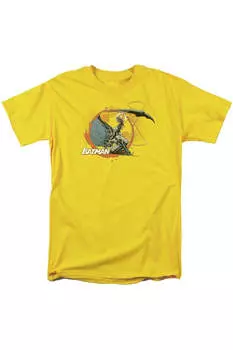 Футболка с коротким рукавом для взрослых Batman Batarang Shot Gildan, желтый