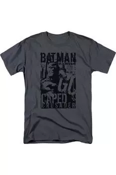 Футболка с коротким рукавом для взрослых Batman Caped Crusader Gildan, цвет charcoal
