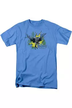 Футболка с коротким рукавом для взрослых Batman City Splash Gildan, цвет carolina blue