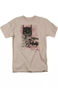 Футболка с коротким рукавом для взрослых Batman Heroic To The Bone Gildan, цвет sand