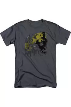 Футболка с коротким рукавом для взрослых Batman The Dark City Gildan, цвет charcoal