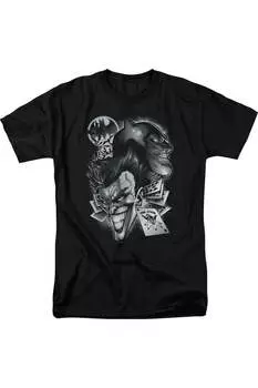 Футболка с коротким рукавом для взрослых Batman Archenemies Gildan, черный