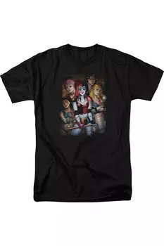 Футболка с коротким рукавом для взрослых Batman Bad Girls Gildan, черный