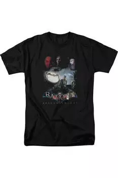 Футболка с коротким рукавом для взрослых Batman Arkham Knight Villain Storm Gildan, черный